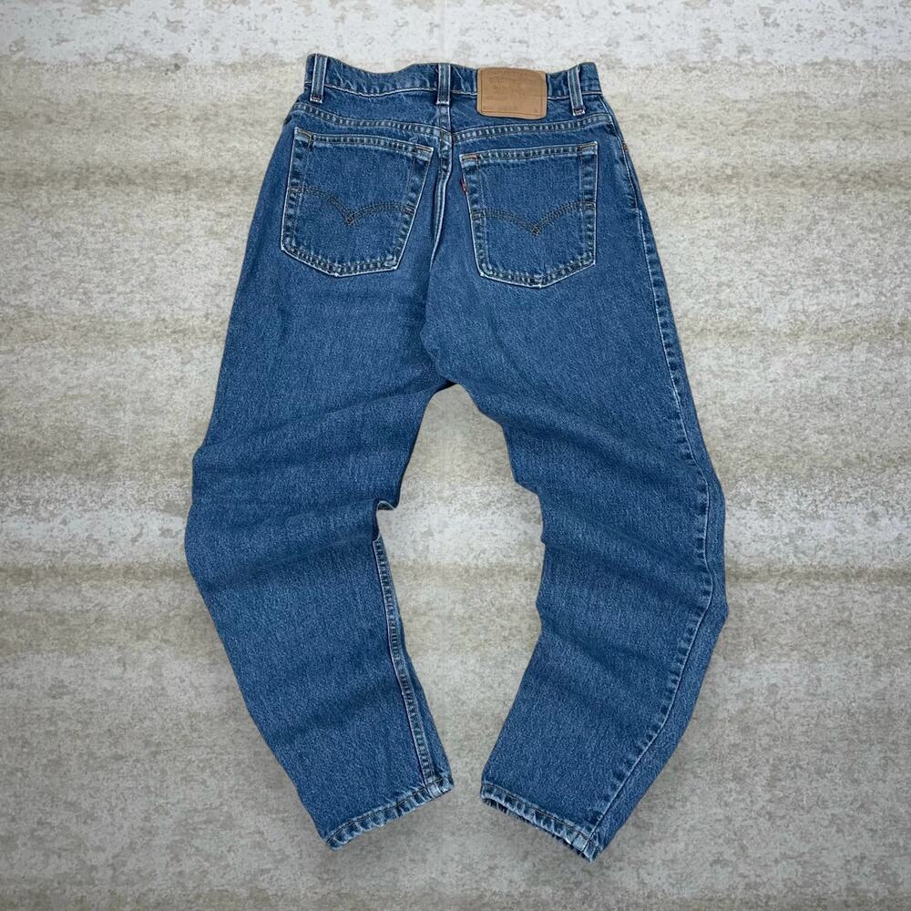 Vintage 90s Levis Jeans 550 Womens 9 Relaxed Fit Medium Wash Made in USA